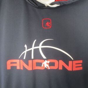 AND1 Hoodie Mens S Blue Long Sleeve Pullover Sweatshirt Graphic‎ Logo Basketball